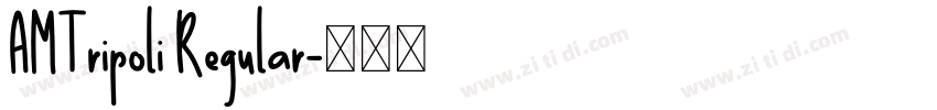 AMTripoli Regular字体转换